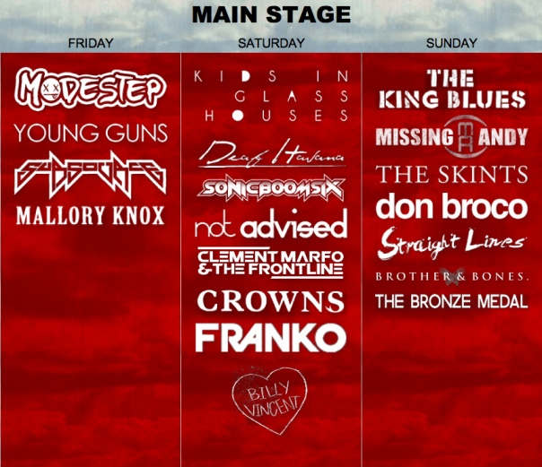 RED FEST stages
