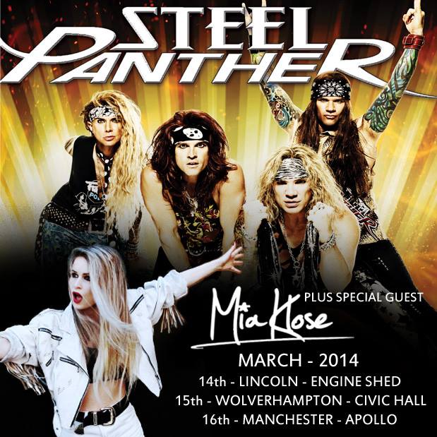 Mia Klose with Steel Panther