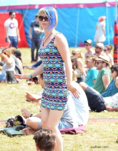 The blazing sun helped create that longed-for party mood...