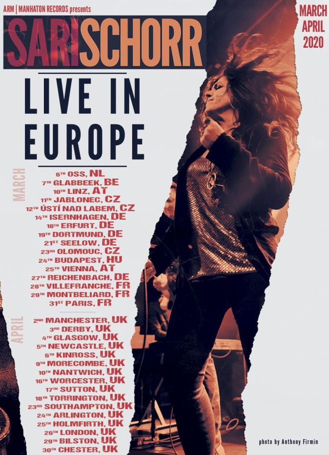 Sari Schorr Back in Europe Poster