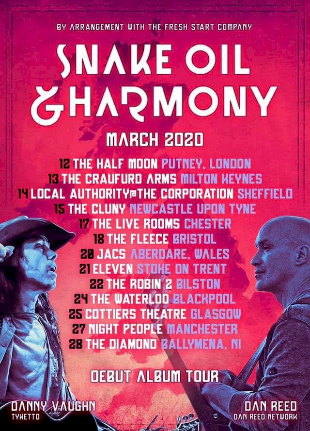 Snake Oil and Harmony Tour Poster