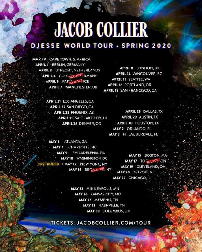 Jacob Collier World Tour 2020 Poster