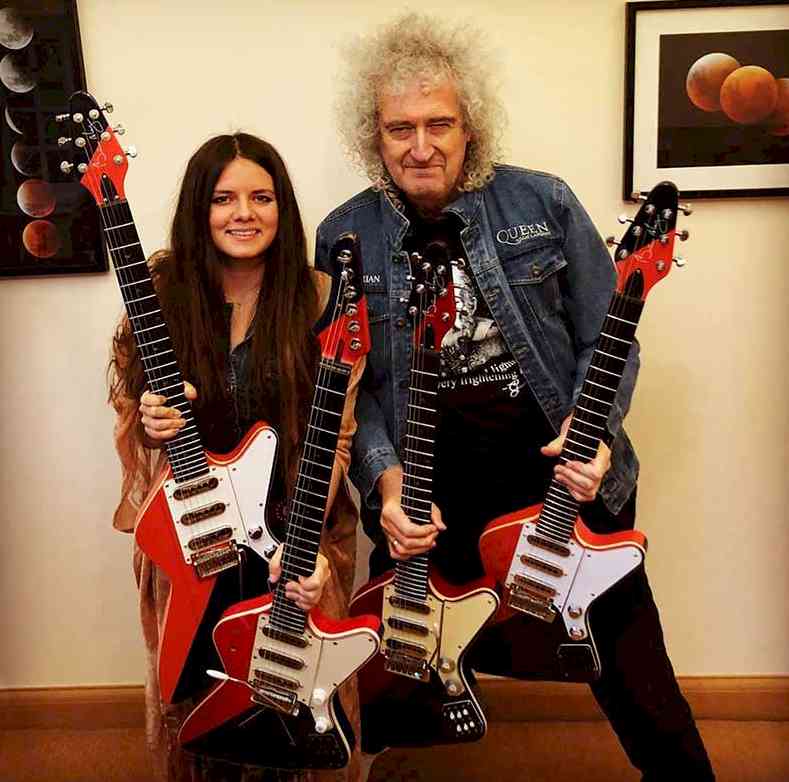 With Brian May