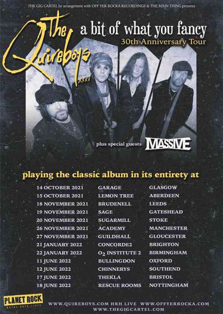 The Quireboys Tour Poster
