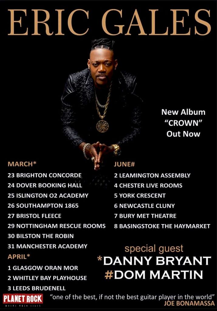 Eric Gales tour poster