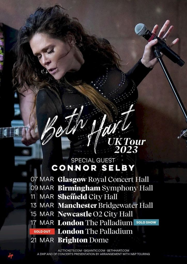 Beth Hart tour poster 2023