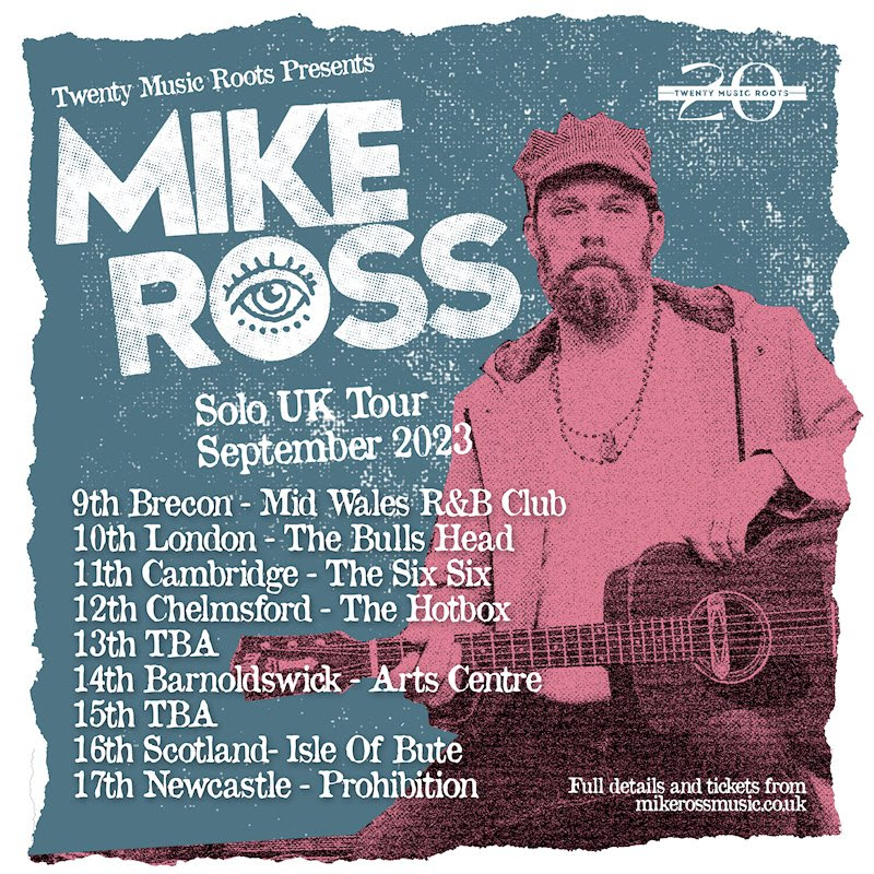 Mike Ross solo UK Tour poster