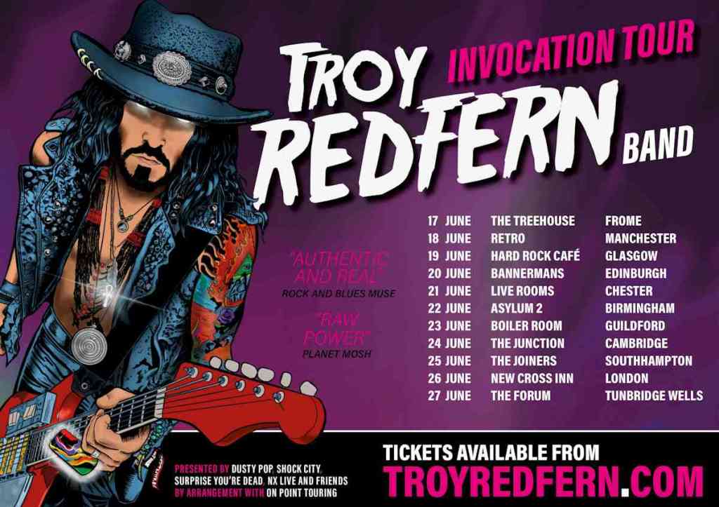 Troy Redfern Invocation Tour Dates 