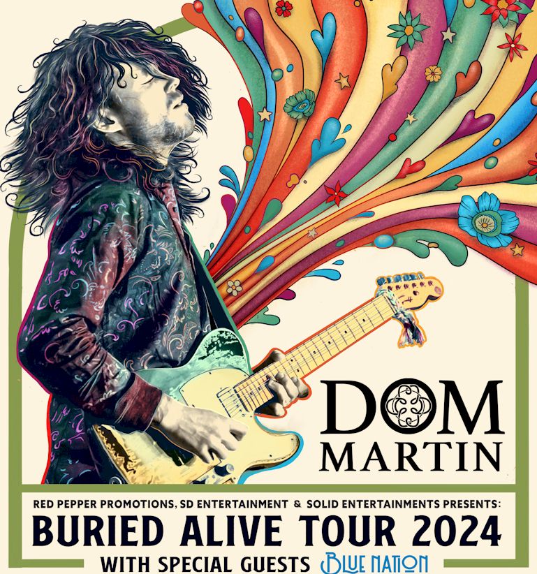 Dom Martin Buried Alive toour with Blue Nation
