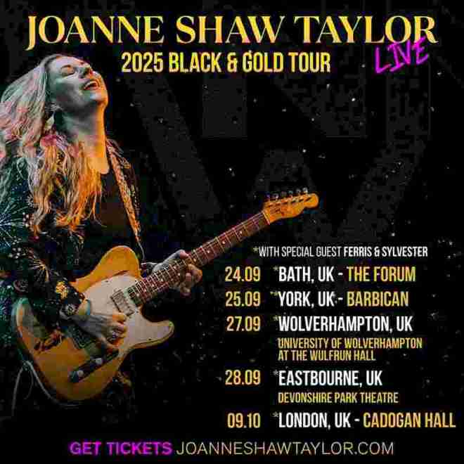 JOANNE SHAW TAYLOR Black + Gold Tour