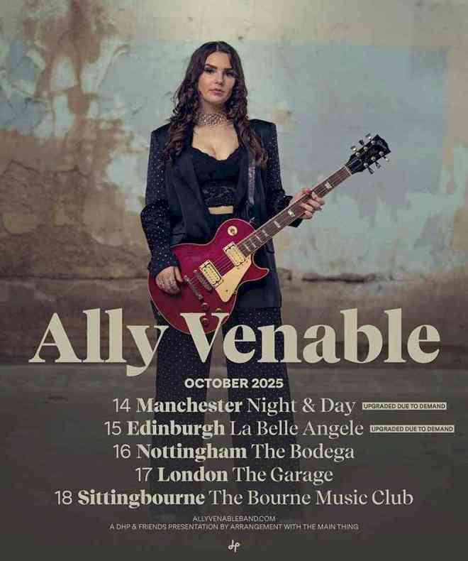 ALLY VENABLE UK Dates October
