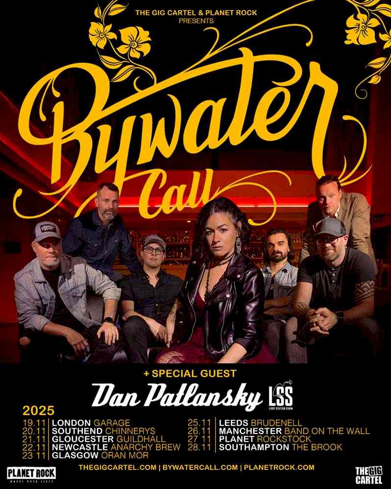 BYWATER CALL Sunshine - live in 2024 - UK tour poster