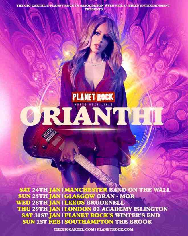 ORIANTHI January 2026 UK Tour