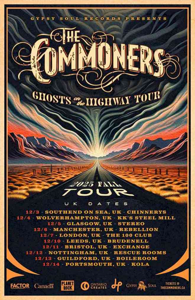 THE COMMONERS Ghosts on The Highway Tour