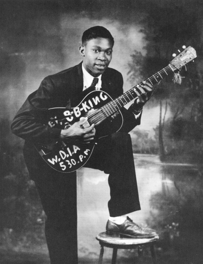 BB KING (1925-2015) circa 1950 when he had a regular spot on the Memphis radio station WDIA. King credited the station with launching his career. Photo Pictorial Press Ltd-Alamy - B.B. King Blues Summit 100