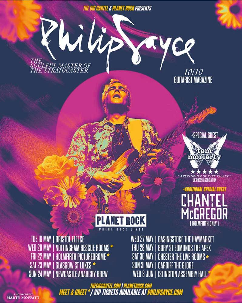 PHILIP SAYCE Scorched Earth Live in LA + London - tour dates 2026 poster