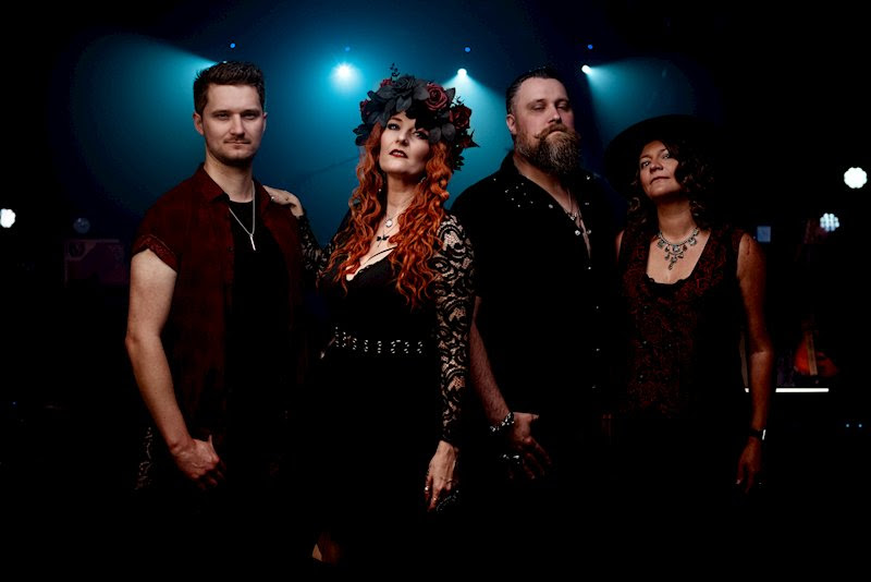 BRAVE RIVAL Kickstart New Studio Album - two men and two women standing on stage