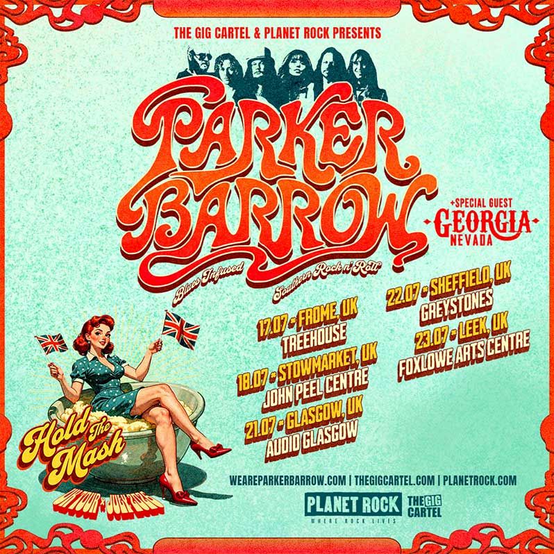 PARKER BARROW Hold the Mash live dates - UK concert poster