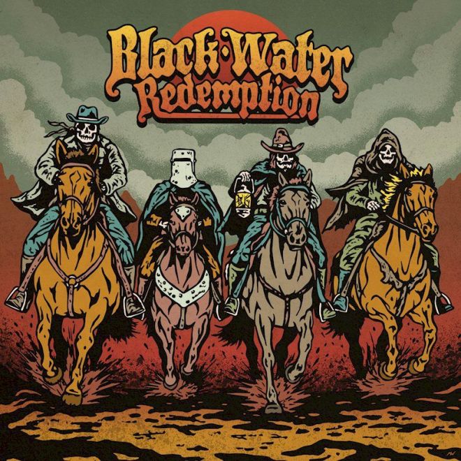 BLACK WATER REDEMPTION Album Review album cover showing four horsemen of the apocalypse
