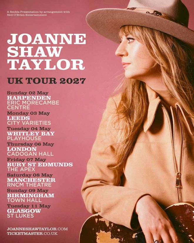 JOANNE SHAW TAYLOR Tour Dates poster